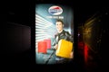 The poster image of `Cristiano Ronaldo` is brand presenter of American Tourister brand of luggage.